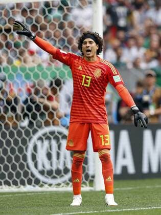goalkeeper Guillermo Ochoa of Mexico during the 2018 FIFA World Cup WM Weltmeisterschaft Fussball Russia group F match between Germany and Mexico at the Luzhniki Stadium on June 17, 2018 in Moscow, Russia FIFA World Cup 2018 Russia 2017 2018 xVIxVIxImagesx xMauricexvanxSteenxWKxIVx 11227591