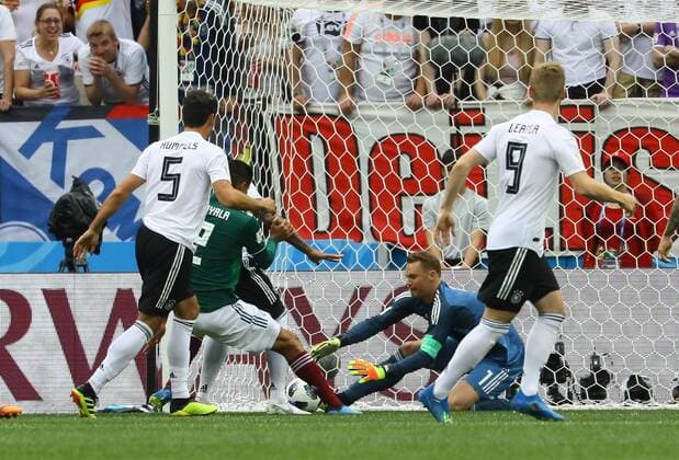 Goalkeeper Manuel Neuer Germany Germany rescues 17 06 2018 Germany vs Mexico Luschniki Stadium Moscow