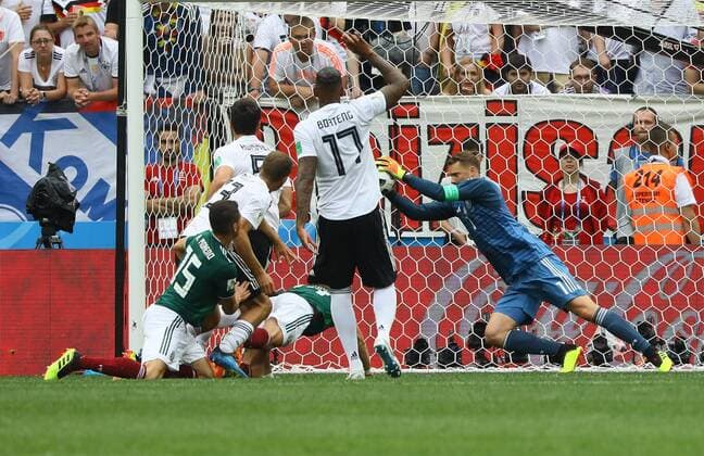 Goalkeeper Manuel Neuer Germany Germany rescues 17 06 2018 Germany vs Mexico Luschniki Stadium Moscow