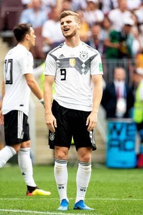 180617 Timo Werner of Germany looks dejected during the FIFA World Cup group stage match between Germany and Mexico on June 17, 2018 in Moscow Photo Petter Arvidson BILDBYRAN Code PA 92069  Copyright: PETTERxARVIDSON BB180617PA051