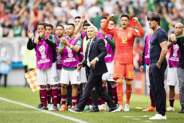 Moscow 17 06 2018 Coach Joachim Löw Germany disappointed Germany Mexico