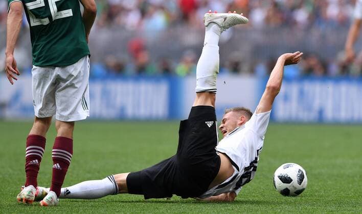 FUSSBALL WM 2018 Preliminary Group F Germany Mexico 17 06 2018 Joshua Kimmich re Germany with full service