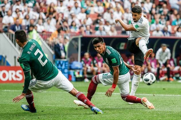 Russia: Germany versus Mexico-World Cup Russia 2018 During the match between Germany and Mexico, valid for the first round of group F of the 2018 World Cup, held at the Luzhniki Stadium. Latest score between Germany and Mexico is 0-1, half time. MOSCOU VAZIO Russia  ThiagoxBernardesx xPacificxPress