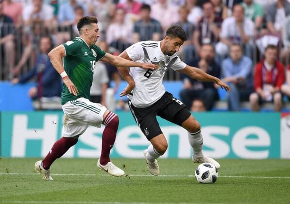 FIFA World Cup 2018 Preliminary Group F Germany Mexico 17 06 2018 Hector Herrera li Mexico vs Sami Khedira re Germany