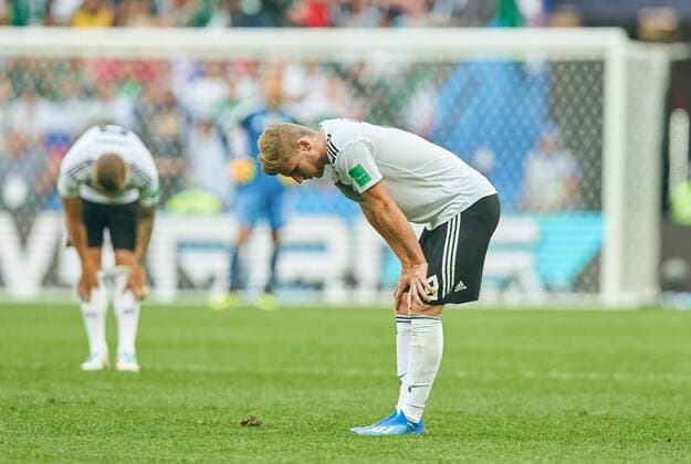 Germany - Mexico, Soccer, Moscow, June 17, 2018 Timo WERNER, DFB 9 Toni KROOS, DFB 8 sad, disappointed, angry, Emotions, disappointment, frustration, frustrated, sadness, desperate, despair, GERMANY - MEXICO FIFA World Cup WM Weltmeisterschaft Fussball 2018 RUSSIA, Group F, Season 2018 2019, June 17, 2018 L u z h n i k i Stadium in Moscow, Russia. Photo: MAGICS Peter Schatz