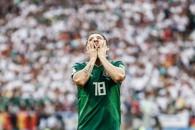 Bilder des Tages - SPORT Russia: Germany versus Mexico-World Cup Russia 2018 A match between Germany and Mexico, valid for the first round of group F of the 2018 World Cup, held at the Luzhniki Stadium. Final score between Germany and Mexico is 0-1. MOSCOU VAZIO Russia  ThiagoxBernardesx xPacificxPress
