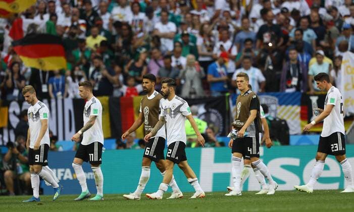 Disappointment with the German team 17 06 2018 Germany vs Mexico Luschniki Stadium Moscow