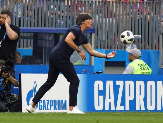 Germany coach Joachim Loew Germany Germany brings the ball back into the game 17 06 2018 Germany vs Mexico Luschniki Stadium Moscow