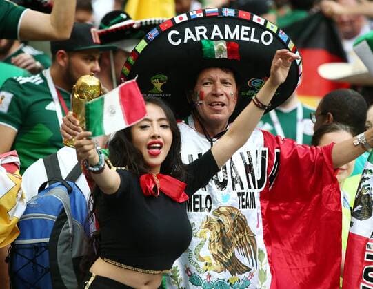 female fan girl woman cute sexy mexico fans celebrate 1 0 victory sport football soccer world cup russia russia 2018 season 2017 2018 17 06 2018 BRGermany GER vs Mexico MEX