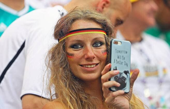 German fan knows tomorrow is a better day 17 06 2018 Germany vs Mexico Luschniki Stadium Moscow
