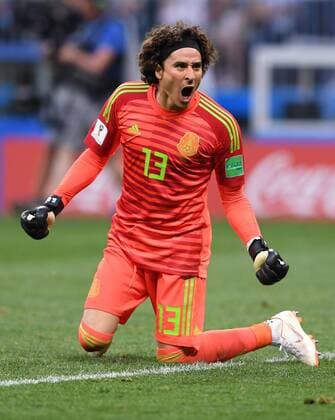 FIFA World Cup 2018 Preliminary Group F Germany Mexico 17 06 2018 Jubilation Goalkeeper Guillermo Ochoa Mexico