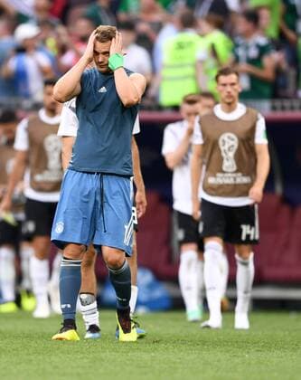 FIFA World Cup 2018 Preliminary Round Group F Germany Mexico 17 06 2018 Goalkeeper Manuel Neuer Germany is disappointed after the final whistle