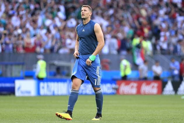 NEW Manuel Goalkeeper Team Germany after losing game Group F Germany Mexico at Luzhniki Stadium in Moscow on 17 June 2018
