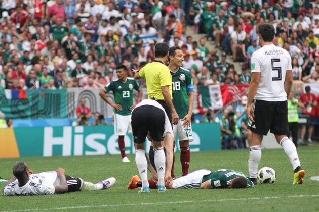 June 17, 2018 - Moscow, Russia - June 17, 2018, Russia, Moscow, FIFA World Cup WM Weltmeisterschaft Fussball First round, Group F, Germany vs Mexico at the Luzhniki stadium. Player of the national team Nationalteam World Cup 2018, Germany - Mexico  - ZUMAl75_ 20180617_zaf_l75_562 Copyright: xMaksimxKonstantinovx