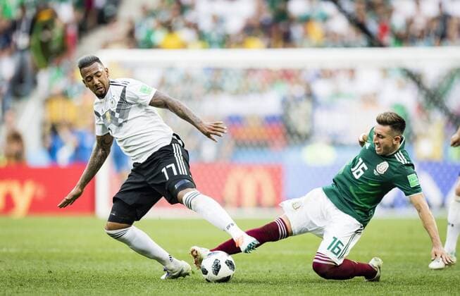 Moscow 17 06 2018 Jerome Boateng Germany Hector Herrera Mexico Germany Mexico