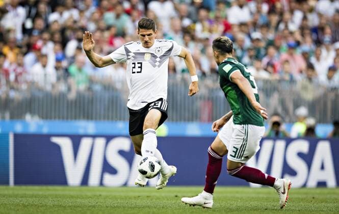 Moscow 17 06 2018 Mario Gomez Germany Carlos Salcedo Mexico Germany Mexico