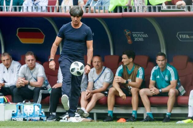 Moscow Russia 17 06 2018 FIFA World Cup Group F Germany Mexico Coach Jochaim Loew GER in action DeFodi507