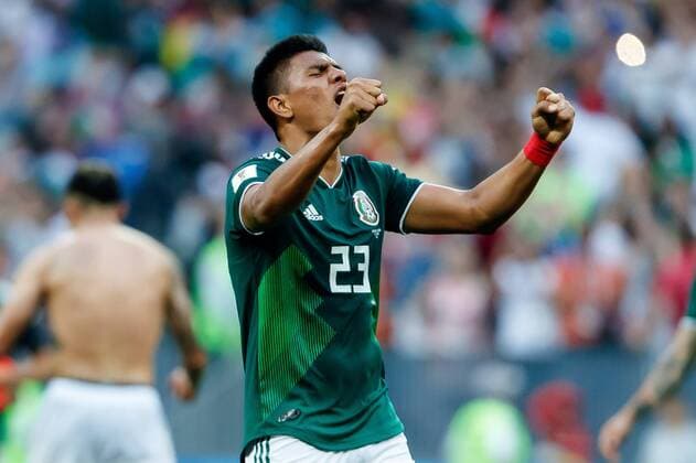Moscow Russia 17 06 2018 FIFA World Cup Group F Germany Mexico Jesus Gallardo MEX final cheering DeFodi507