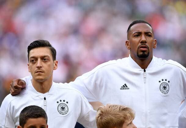 FIFA World Cup 2018 Preliminary Group F Germany Mexico 17 06 2018 Mesut Oezil li and Jerome Boateng re both Germany