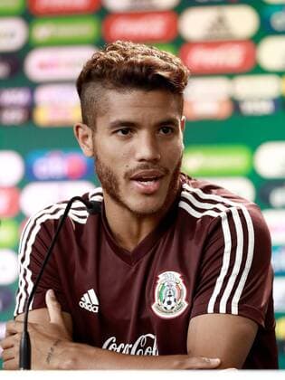 Mexico s player Jonathan Dos Santos attends a press conference PK Pressekonferenz in Moscow, Russia, 18 June 2018. Mexico will face South Korea in the FIFA 2018 World Cup Group F soccer match at Rostov Arena on 23 June. Press conference of Mexico !ACHTUNG: NUR REDAKTIONELLE NUTZUNG!  Copyright: xJoséxMéndezx(es-ES)x MOS01 20180618-636649240548974006