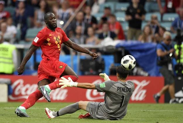 Bilder des Tages - SPORT WM 2018, Belgien - Panama WM 2018, Belgien - Panama Romelu Lukaku forward of Belgium FOOTBALL : Belgique vs Panama - Coupe du Monde 2018 - Sotchi - 18 06 2018 PhotoNews Panoramic  775137954