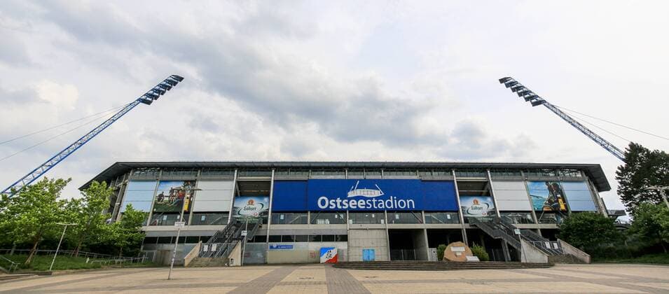 Germany Rockstock Soccer 3 Liga Exterior of the Baltic Sea Stadium
