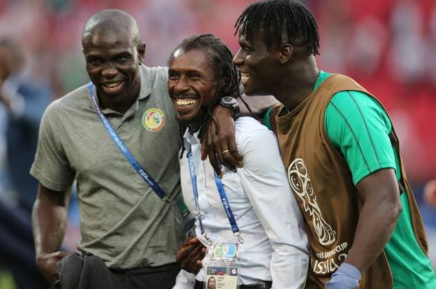 Bilder des Tages - SPORT 19.06.2018. Moscow, Russian:CIESSE celebrates victory at end of the FIFA World Cup WM Weltmeisterschaft Fussball Russia 2018, Group H, football match between POLAND v SENEGAL in Spartak Stadium in Moscow.  Copyright: xMarcoxIacobuccix xIPAx xMarcoxIacobuccix