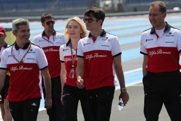 Formel 1, GP Frankreich, Streckenbesichtigung Photo4 LaPresse 21 06 2018 Paul Ricard, France Grand Prix Formula One France 2018 In the pic: Charles Leclerc (GER) Alfa Romeo Sauber C37  Copyright: xPhoto4 LaPressex