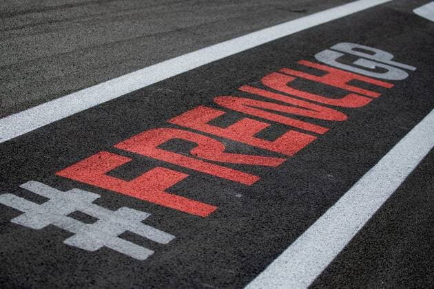Lettering on the tarmac French GP Grand Prix of France 2018 Race Motorsport Formula 1 21 06 2018 French Grand Prix 2018 Race Motorsport Formula 1 21 06 2018 Le Castellet Copyright: xIllman Eibner-Pressefotox EP_eer