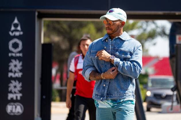 Lewis Hamilton Mercedes AMG Petronas Formula One team arrives at the Grand Prix of France 2018 Race Motorsport Formula 1 21 06 2018 French Grand Prix 2018 Race Motorsport Formula 1 21 06 2018 Le Castellet Copyright: xIllman Eibner-Pressefotox EP_eer