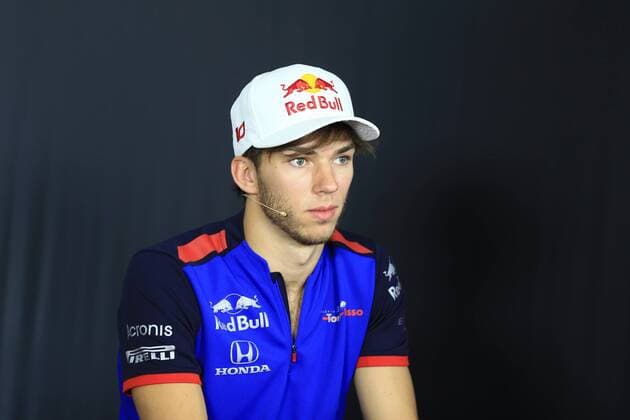 21st June 2018, Circuit Paul Ricard, Le Castellet, France; French Formula One Grand Prix, driver arrivals and press conference PK Pressekonferenz Scuderia Toro Rosso, Pierre Gasly  ActionPlus12039167 Octane