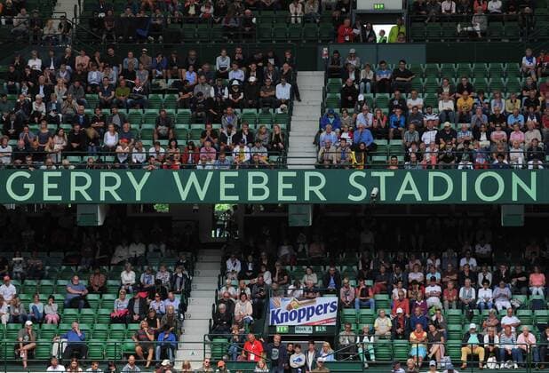 Tennis 26 Gerry Weber Open 2018 on 21 06 2018 at the Gerry Weber Stadium in Halle Werbebande Gerry Weber Stadium xTTx