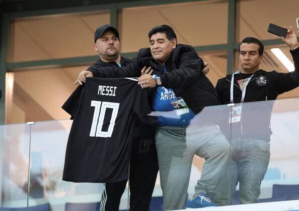 Diego Maradona (ARG), JUNE 21, 2018 - Football Soccer : FIFA World Cup WM Weltmeisterschaft Fussball Russia 2018 Group D match between Argentina 0-3 Croatia at Nizhny Novgorod Stadium in Nizhny Novgorod, Russia. Noxthirdxpartyxsales  (80634903)