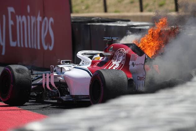 Formel 1, GP Frankreich Motorsports: FIA Formula One World Championship WM Weltmeisterschaft 2018, Grand Prix of France, 9 Marcus Ericsson (SWE, Alfa Romeo Sauber F1 Team), (Verwendung nur in Deutschland - GERMANY ONLY) Le Castellet France