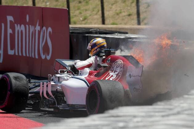 Formel 1, GP Frankreich Motorsports: FIA Formula One World Championship WM Weltmeisterschaft 2018, Grand Prix of France, 9 Marcus Ericsson (SWE, Alfa Romeo Sauber F1 Team), (Verwendung nur in Deutschland - GERMANY ONLY) Le Castellet France