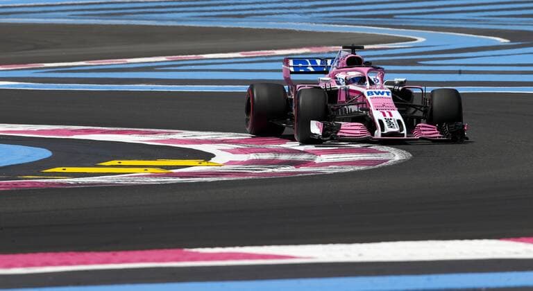 Motorsports: FIA Formula One World Championship WM Weltmeisterschaft 2018, Grand Prix of France, 11 Sergio Perez (MEX, Sahara Force India F1 Team), Le Castellet France