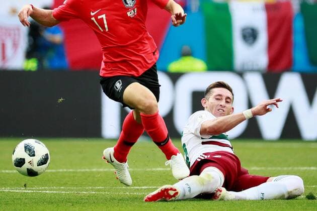 WM 2018, Südkorea - Mexiko Mexican midfielder Hector Herrera during the FIFA World Cup WM Weltmeisterschaft Fussball 2018 Group F soccer match between Korea Republic and Mexico, in Rostov-On-Don, Russia, 23 June 2018. KOREA REPUBLIC VS. MEXICO !ACHTUNG: NUR REDAKTIONELLE NUTZUNG!  Copyright: xJosexMendezx FWC28-55 20180623-636653738999695447