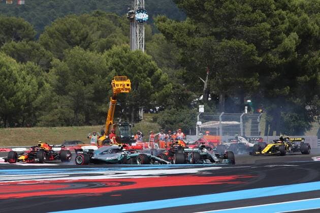 Start Crash at the Grand Prix of France Grand Prix of France 2018 Race Motorsport Formula 1 24 06 2018 Le Castellet Copyright: xEibner-Pressefoto Illmannx EP_eer