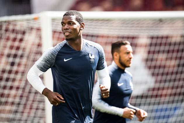 180625 Paul Pogba of France during a practice session during the FIFA World Cup on June 25, 2018 in Moscow Photo Petter Arvidson PICTURE BODY N Code PA 92076  Copyright: PETTERxARVIDSON BB180625PA017