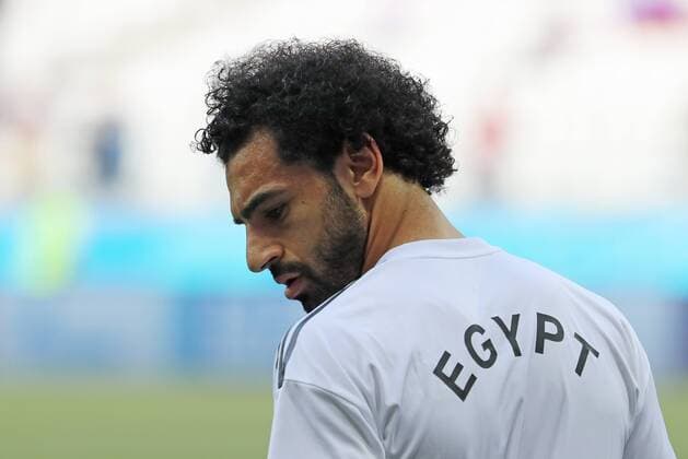 Sport Themen der Woche KW26 Bilder des Tages SPORT VOLGOGRAD, RUSSIA - JUNE 25, 2018: Egypt s Mohamed Salah ahead of their 2018 FIFA World Cup WM Weltmeisterschaft Fussball Group A Round 3 match against Saudi Arabia at Volgograd Arena Stadium. Sergei Savostyanov TASS  TS08638C