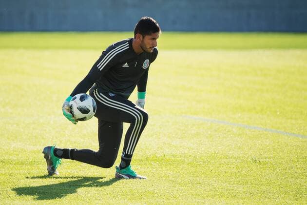 180626 Goalkeeper Jose Corona of the Mexican National Football Team at a practice session during the FIFA World Cup on June 26, 2018 in Ekaterinburg Photo Joel Marklund BILDBYR N Code JM 87735  Copyright: JOELxMARKLUND BB180626JM069