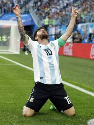 Lionel Messi of Argentina during the 2018 FIFA World Cup WM Weltmeisterschaft Fussball Russia group D match between Nigeria and Argentina at the Saint Petersburg Stadium on June 26, 2018 in Saint Petersburg, Russia FIFA World Cup 2018 Russia 2017 2018 xVIxVIxImagesx xMauricexvanxSteenxWKxIVx 11319112