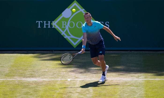 Sergiy Stakhovsky (Ukraine) during The Boodles 2018 exhibition Tennis event at Stoke Park, Slough, England on 27 June 2018. Copyright: xAndyxRowlandx PMI-2076-0002