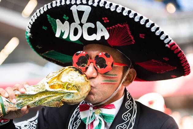 180627 Fans of Mexico before the FIFA World Cup group stage match between Mexico and Sweden on June 27, 2018 in Ekaterinburg Photo Joel Marklund BILDBYR N Code JM 87737  Copyright: JOELxMARKLUND BB180627JM038