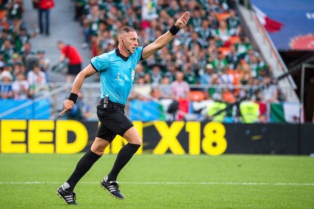 180627 Referee Nestor Pitana during the FIFA World Cup group stage match between Mexico and Sweden on June 27, 2018 in Ekaterinburg Photo Joel Marklund BILDBYR N Code JM 87737  Copyright: JOELxMARKLUND BB180627JM058