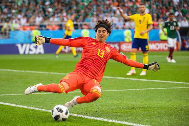180627 goalkeeper Guillermo Ochoa of Mexico during the FIFA World Cup group stage match between Mexico and Sweden on June 27 2018 in Ekaterinburg Photo Petter Arvidson BILDBYR N Code PA 87737  Copyright: PETTERxARVIDSON BB180627PA067