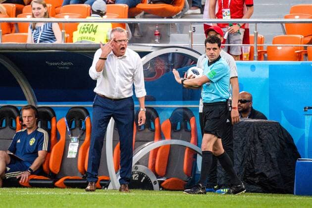 180627 head coach Janne Andersson of Sweden reacts during the FIFA World Cup group stage match between Mexico and Sweden on June 27, 2018 in Ekaterinburg Photo Petter Arvidson BILDBYR N Code PA 87737  Copyright: PETTERxARVIDSON BB180627PA117