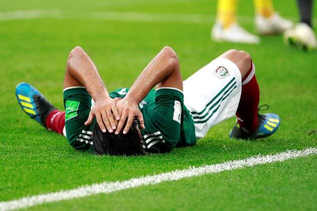 Mexican forward Vela during the FIFA World Cup WM Weltmeisterschaft Fussball 2018 Group F soccer match between Mexico and Sweden, in Ekaterinburg, Russia, 27 June 2018. MEXICO VS. SWEDEN !ACHTUNG: NUR REDAKTIONELLE NUTZUNG!  Copyright: xJosexMendezx FWC42-147 20180627-636657184661286831