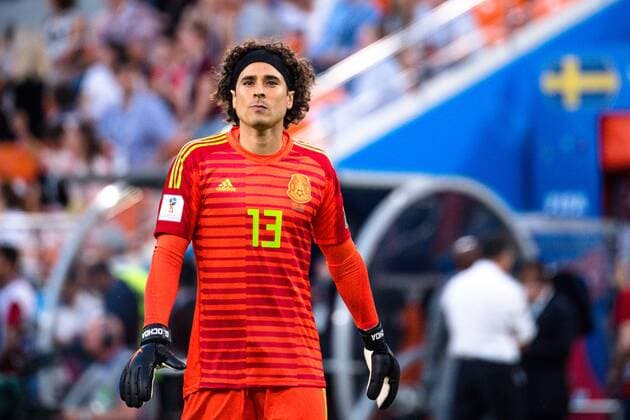 180627 goalkeeper Guillermo Ochoa of Mexico during the FIFA World Cup group stage match between Mexico and Sweden on June 27, 2018 in Ekaterinburg Photo Petter Arvidson BILDBYRAN Code PA 87737  Copyright: PETTERxARVIDSON BB180627PA130