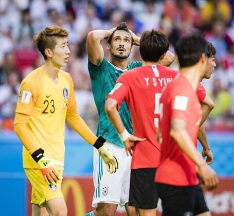 Kazan 27 06 2018 Mats Hummels Germany disappointed Germany South Korea